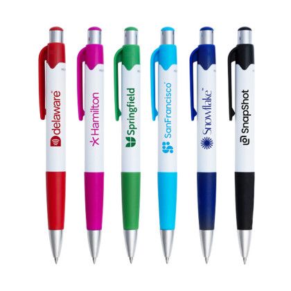 Custom Maddie Gel Click Pen w/ Recycled Plastic - All Color