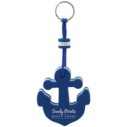 Custom Floating Anchor Keytag - Blue 
