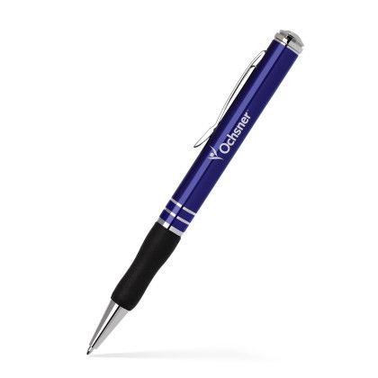 Custom Aluminum Ballpoint Twist Metal Pen - Translucent blue
