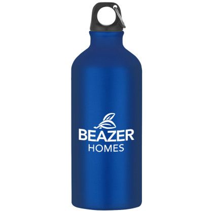 Custom 20 oz. Aluminum Bike Bottle - Metallic Blue 
