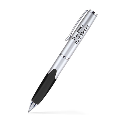 Custom Aluminum Ballpoint Twist Metal Pen - Black 