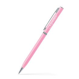 Custom Brass Ballpoint Twist Metal Pen - Glisten baby Pink