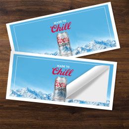 Custom 5" x 2" Rectangle Stickers 3.5mil 