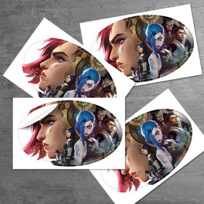 Custom 5" x 3" Oval Sticker 3.5mil