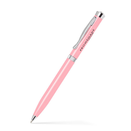 Custom Aluminum Ballpoint Twist Metal Pen - Glisten Pink 