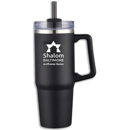 Custom Easy Traveler 30 oz Stainless Steel Tumbler - Black 