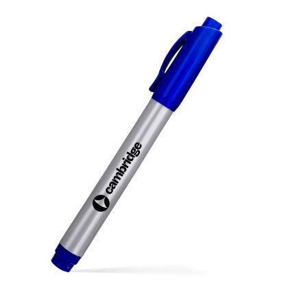 Custom Dri Mark Perma-Sharp Permanent Marker - Blue 