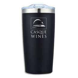 Custom Frosted Sip-N-Go 20 oz Stainless Steel Tumbler - Black 