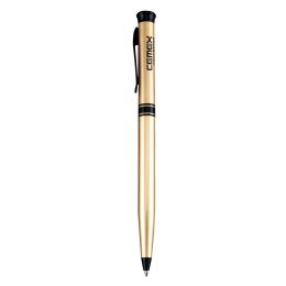 Custom Solid Brass Ballpoint Twist Metal Pen - Satin Gold 