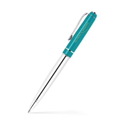 Custom Aluminum Ballpoint Twist Metal Pen - Teal