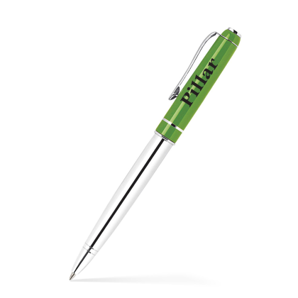 Custom Aluminum Ballpoint Twist Metal Pen - Lime Green 
