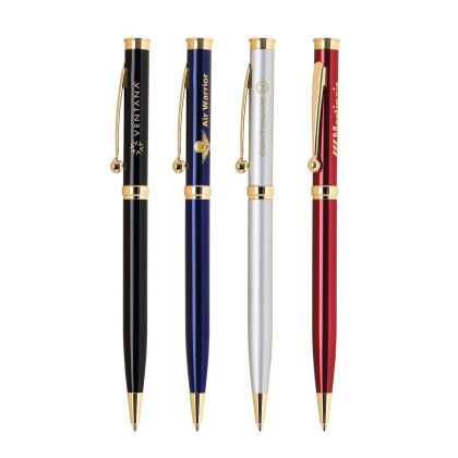 Custom Brass Ballpoint Twist Metal Pen - All Colors 