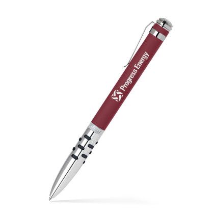 Custom Aluminum Ballpoint Twist Metal Pen - Matte Red