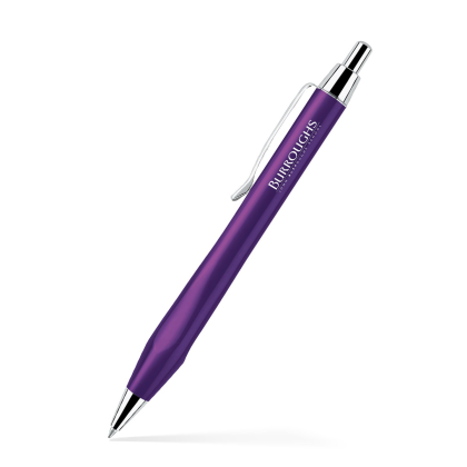 Custom Solid Brass Ballpoint Click Metal Pen - Glisten Purple 