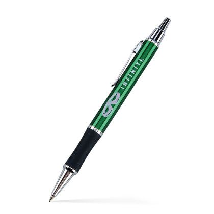 Custom Brass Ballpoint Click Metal Pen - Green 
