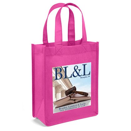 CustomIke Celebration Tote - Bright Pink Side View