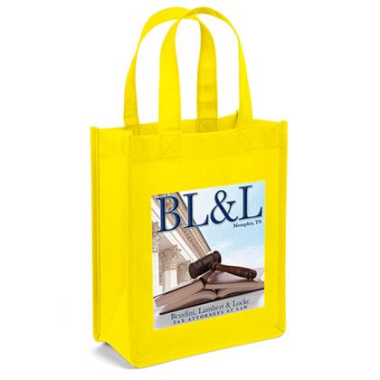 CustomIke Celebration Tote - Yellow Side View