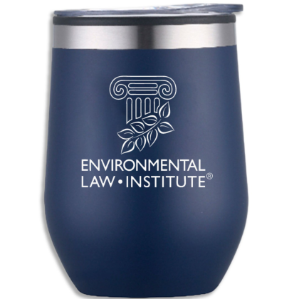 Custom Little Sipper 12 oz Stainless Wine Tumbler - Navy 