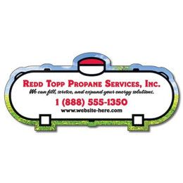 Custom Magnet - Propane Tank Shape - 20 Mil - White