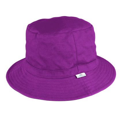 Custom Cotton Sun Bucket Hat - Purple
