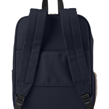 Custom Academy Eco Friendly Backpack - Navy Back View