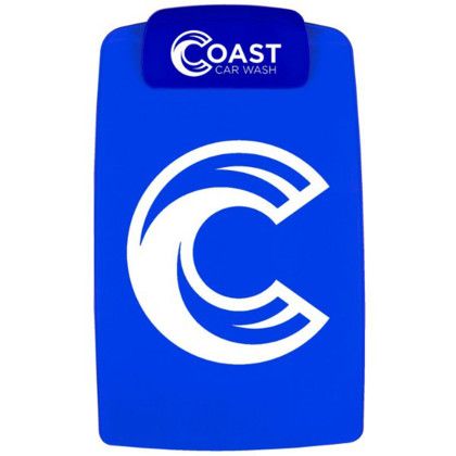 Custom Legal Size Contour Clipboard - Transparent Blue With Royal Blue Clip Custom Legal Size Contour Clipboard - Transparent Blue With Royal Blue Clip
