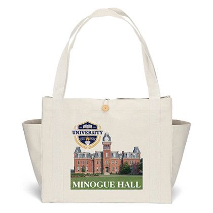 Custom Sandford Deluxe Canvas Tote - Full Color - Natural Custom Sandford Deluxe Canvas Tote - Full Color - Natural