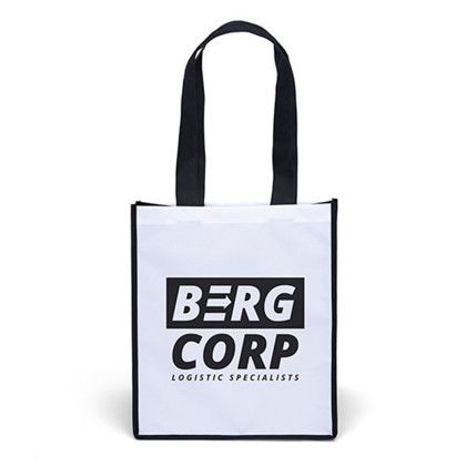 Custom Scott Heavy-Duty Tote - Screen imprint - Black/white