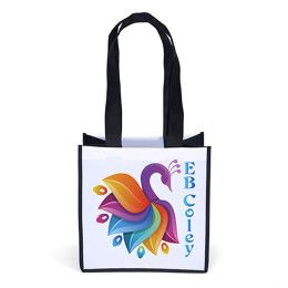 Custom Carol Heavy-Duty Tote Side 2 - Sublimation - White/Black 