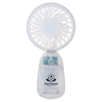 Custom Prisma Battery Powered Clip On Fan - White