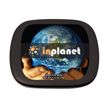 Hinged Mint Tin Promotional Custom Imprinted With Logo