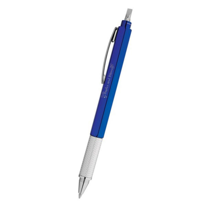 Custom 7-in-1 Tool Kit Stylus Metal Twist Pen - Blue