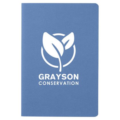 Custom Summit Recycled Paper Journal Notebook - Blue 