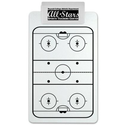 Custom Sports Clipboard with Jumbo Clip - White Custom Sports Clipboard with Jumbo Clip - White