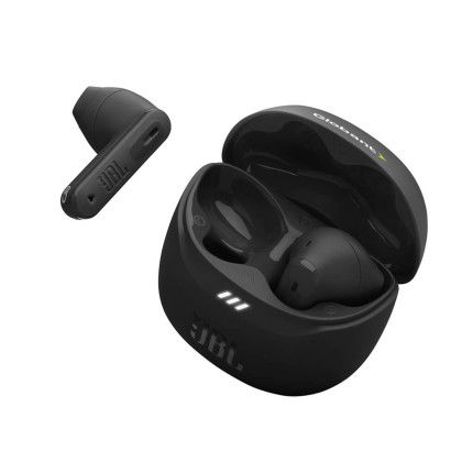 Custom JBL Tune Flex 2 True Wireless Headphones - Black Side View