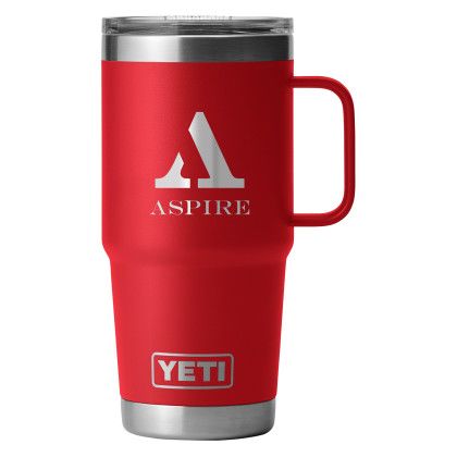 Custom YETI Rambler 20 oz. Travel Mug - Red Rescue