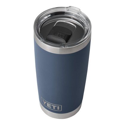 Custom YETI Rambler 20 oz. Tumbler MagSlider Lid - Blue Navy Top View