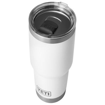 Custom YETI Rambler 30 oz. Tumbler with MagSlider Lid - White Top View