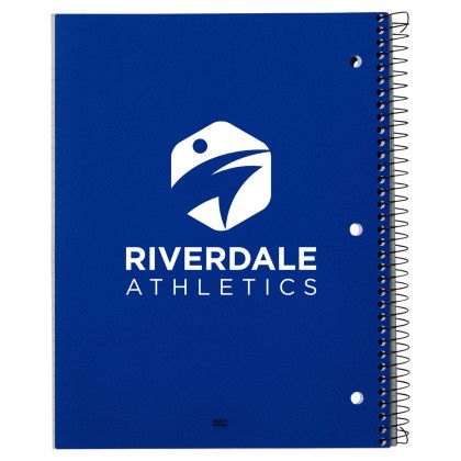 Custom Team 365 5-Subject Spiral Notebook - Sports Royal 