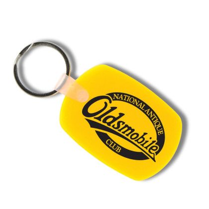 Custom Oval Soft Squeezable Key Tag