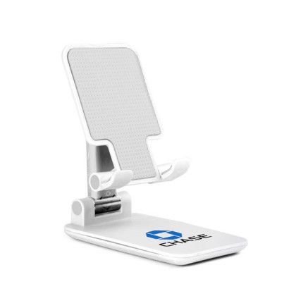 Folding Desktop Mobile Phone Tablet Stand - White