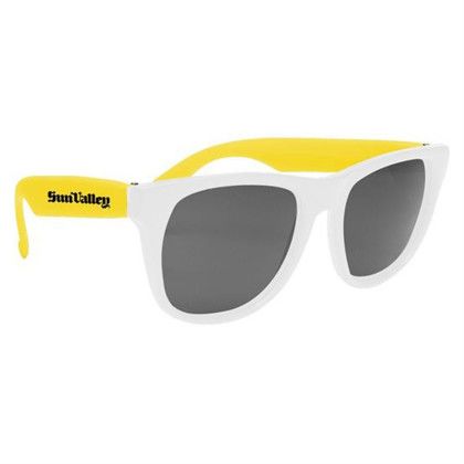 Custom Sun Ray Sunglasses - Yellow 
