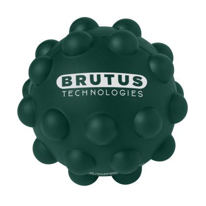 Custom Printed Logo Tie Dye Push Pop Ball - Dark Green
