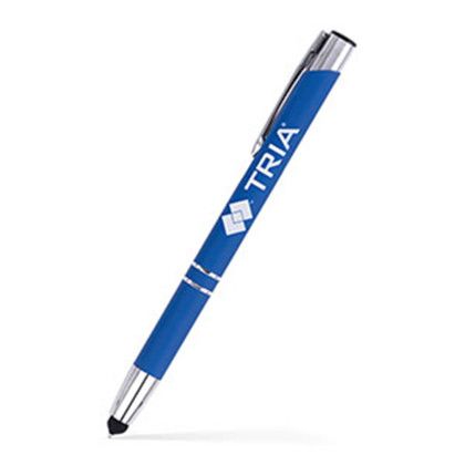 Custom Monica Stylus Click Metal Pen - Blue