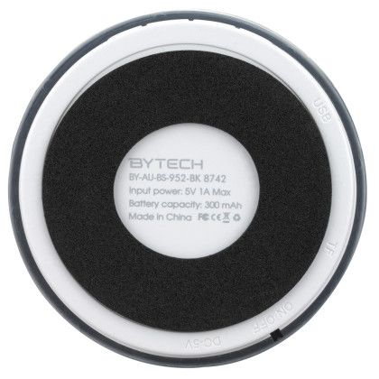 Custom Bytech Waterproof Bluetooth Speaker - Black Back View