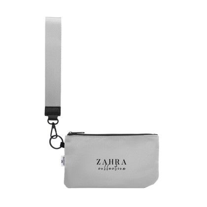 Custom Lana Rpet Wristlet Pouch - Gray With Gray 