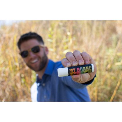 Custom Unscented SPF 30 Broad Spectrum Sun Stick - Model Displaying Product 