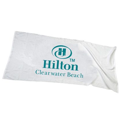 Custom Solid Beach/Bath Towel - White