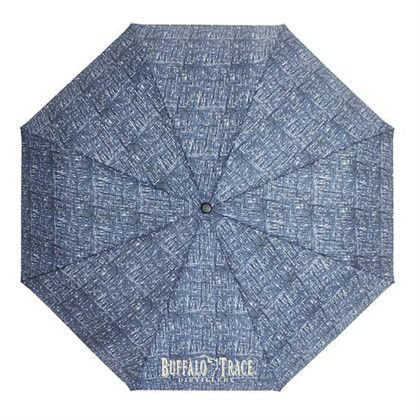 Custom Tweeds Deluxe Auto Open Folding Umbrella - Navy