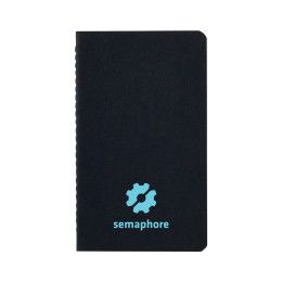 Custom Black Mini Notebook - Black